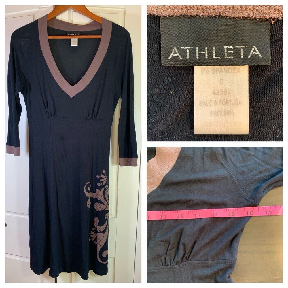 Athleta Dress Small Yoga Athletic Athleisure Gorpcore Comfy Stretch Minimalist